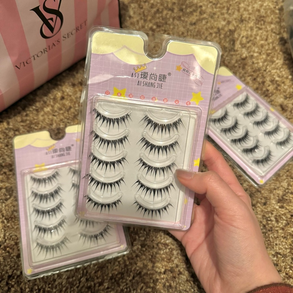 Combo 3 packs - Manga Lashes 3D Natural False Eyelashes Natural Look Lashes